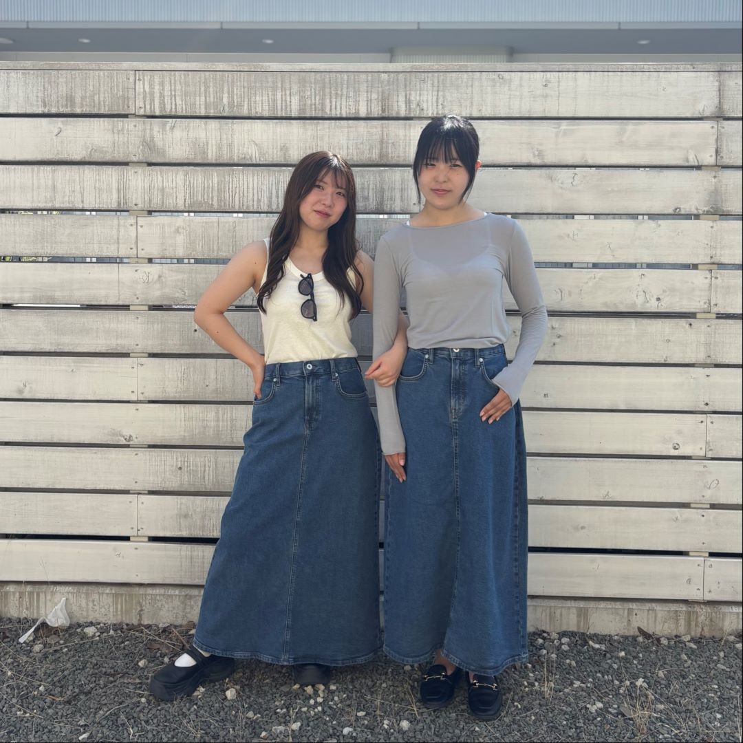 フォレストモール岩出】Aラインスカートで着回しｺｰﾃﾞ｜ 無印良品